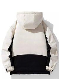 Men's Plus Size Hooded Color Block Padded Winter Coat 100400831537257 245 Fashion Forward Plus Size Clothing Jerry's Apparel 