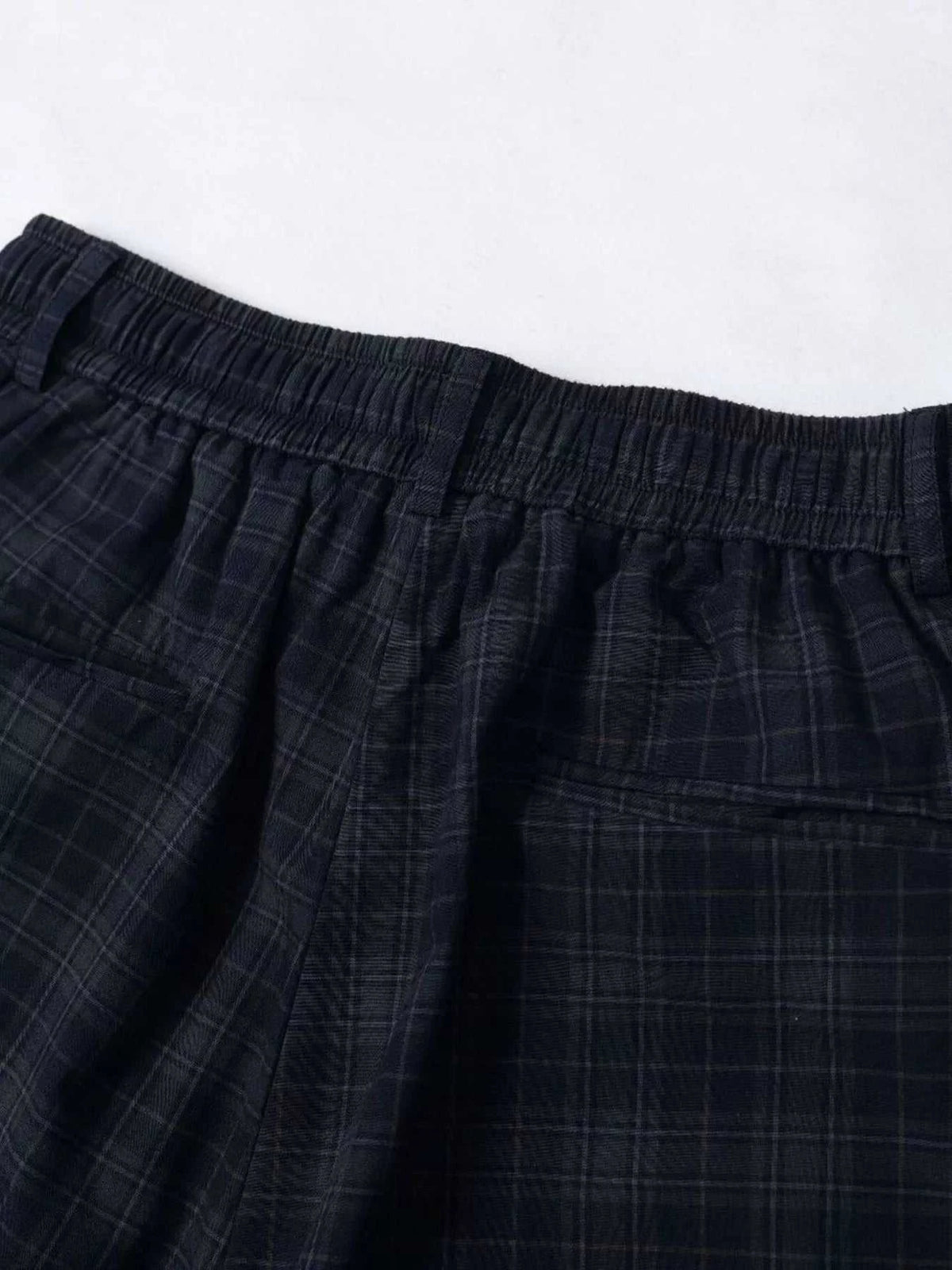 Men's Plaid Wide-Leg Drawstring Shorts 100400977962319 105 Gifts for Him Jerry's Apparel 