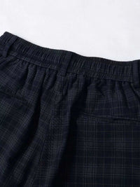 Men's Plaid Wide-Leg Drawstring Shorts 100400977962319 105 Gifts for Him Jerry's Apparel 