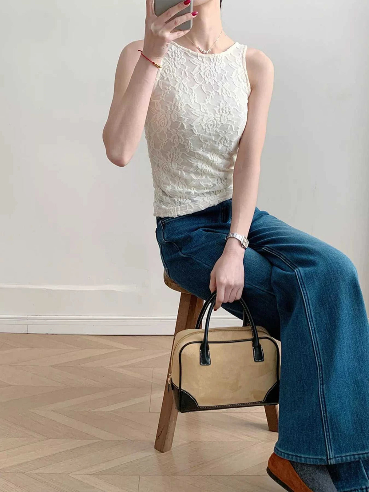 Lace Round Neck Long Sleeve Top 100100846416323 30 Affordable Fashion Under $100 Jerry's Apparel 