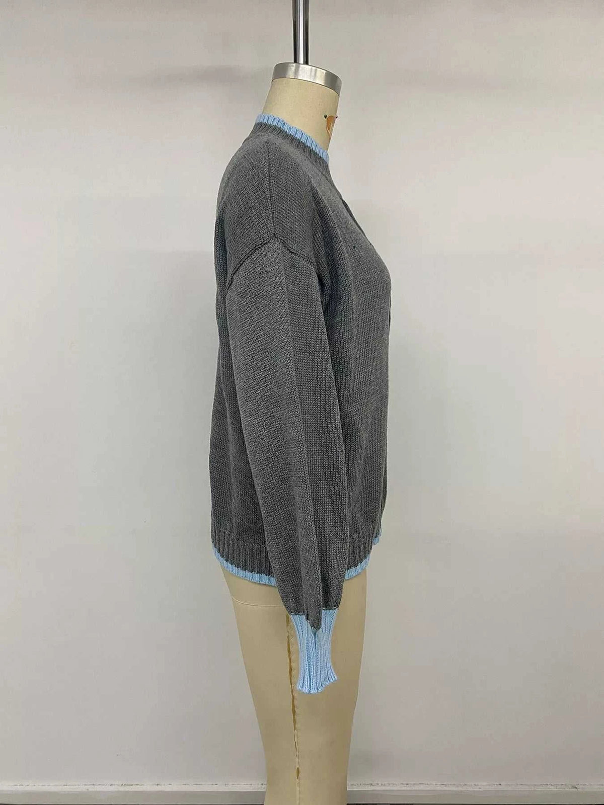Contrast Trim Crew Neck Sweater 101002961234893 51 Affordable Fashion Under $100 Jerry's Apparel 