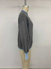Contrast Trim Crew Neck Sweater 101002961234893 51 Affordable Fashion Under $100 Jerry's Apparel 