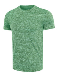 Men's Heathered Casual Round Neck T-Shirt