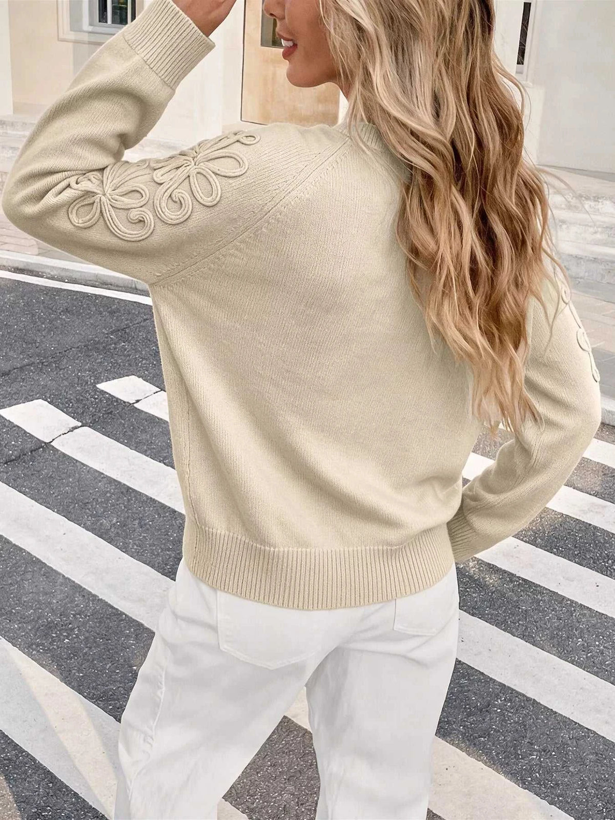 Floral Raglan Sleeve Sweater 101002372347953 60 Affordable Fashion Under $100 Jerry's Apparel 