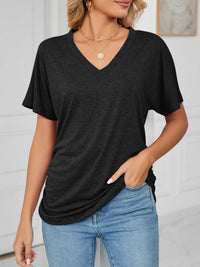 Casual V-Neck Short Sleeve T-Shirt 100100579648227 22 Affordable Fashion Under $100 Jerry's Apparel 