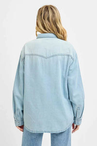 RISEN Western Yoke Style Relaxed Fit Denim Shirts 100100509961679 56 Affordable Fashion Under $100 Jerry's Apparel 