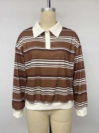 Striped Dropped Shoulder Sweatshirt 100100762570842 33 Affordable Fashion Under $100 Jerry's Apparel 