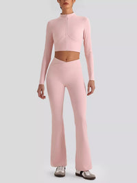 Seamless Criss-Cross V-Neck Tank and Leggings Active Set 101006885753799 113 Comfortable Weekend Sets Jerry's Apparel 