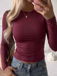 Slim-Fit Long Sleeve Crew Neck T-Shirt 101001828717894 25 Affordable Fashion Under $100 Jerry's Apparel 
