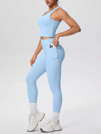 Scoop Neck Tank and High-Waisted Leggings Active Set 101006388543899 85 Affordable Fashion Under $100 Jerry's Apparel 