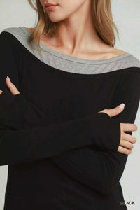 Umgee Layered Twofer Long Sleeve Top 100100420271482 42 Affordable Fashion Under $100 Jerry's Apparel 