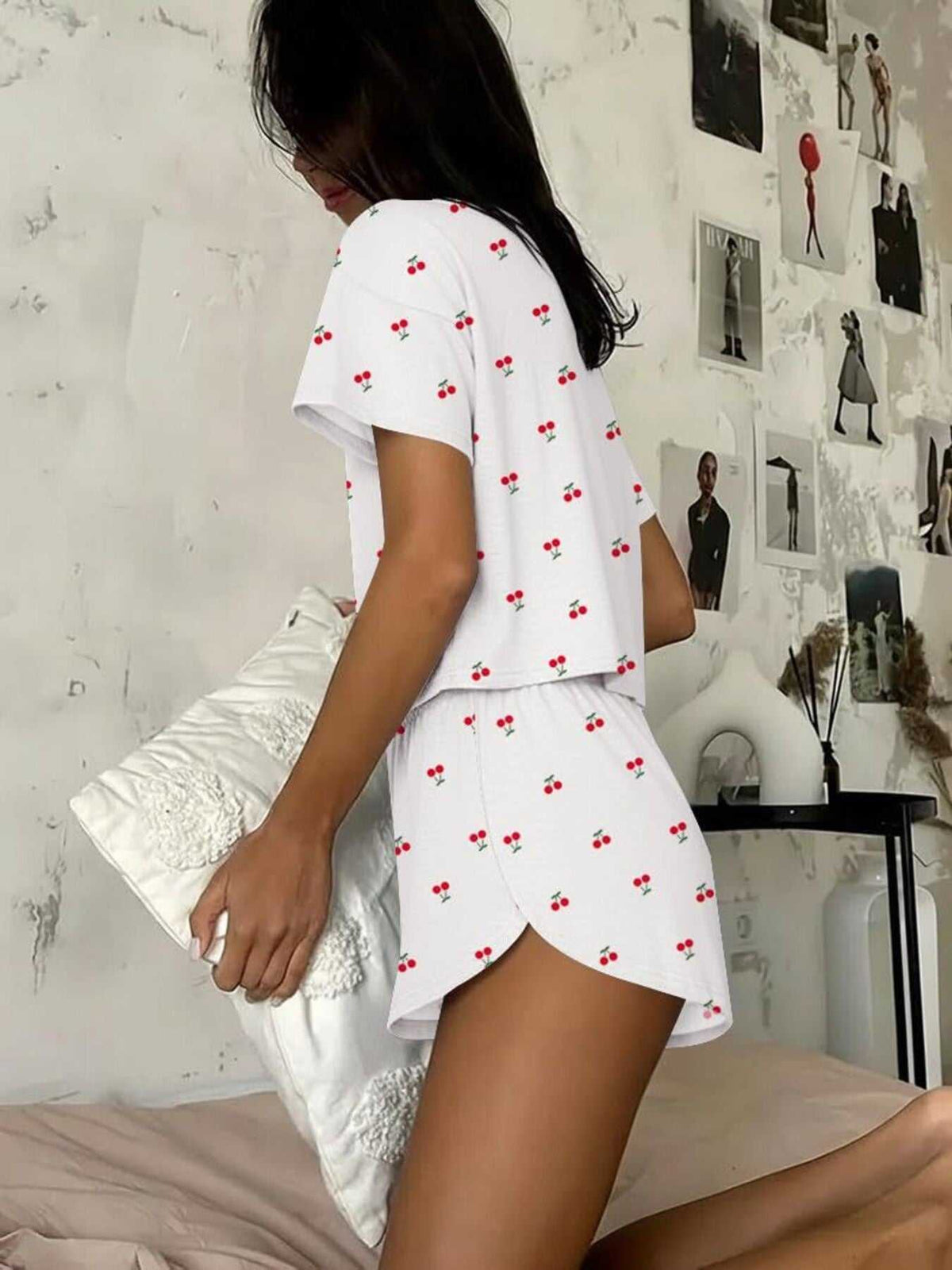Printed Round Neck Tee and Shorts Set 100100695671655 31 Affordable Fashion Under $100 Jerry's Apparel 