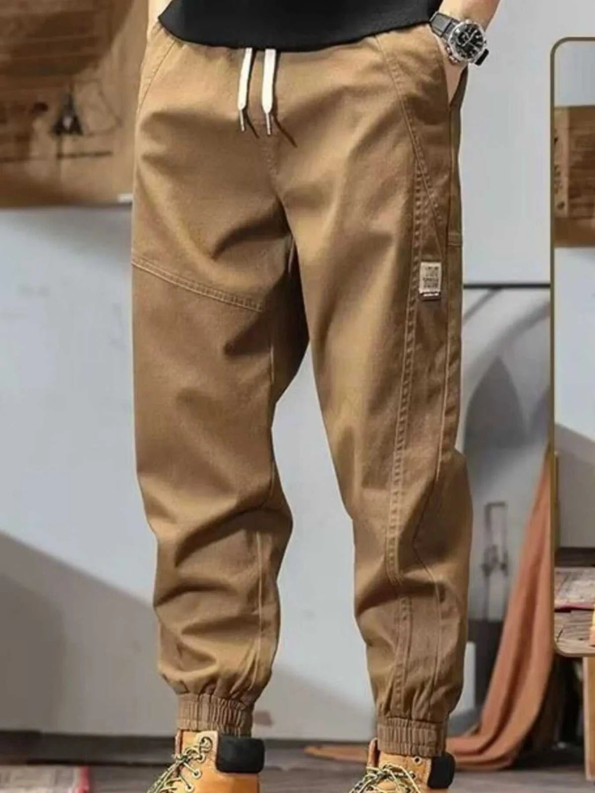 Men's Plus Size Drawstring Loose Fit Joggers 100400390862599 36 Affordable Fashion Under $100 Jerry's Apparel 