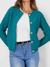 Textured Knit Button-Front Cardigan 100100626365347 44 Affordable Fashion Under $100 Jerry's Apparel 