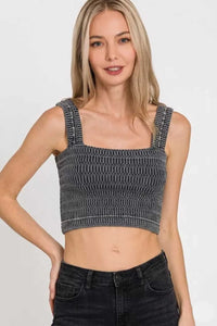 Zenana Seamless Winkle Stone Washed Bra Top 100100801991218 22 Affordable Fashion Under $100 Jerry's Apparel 
