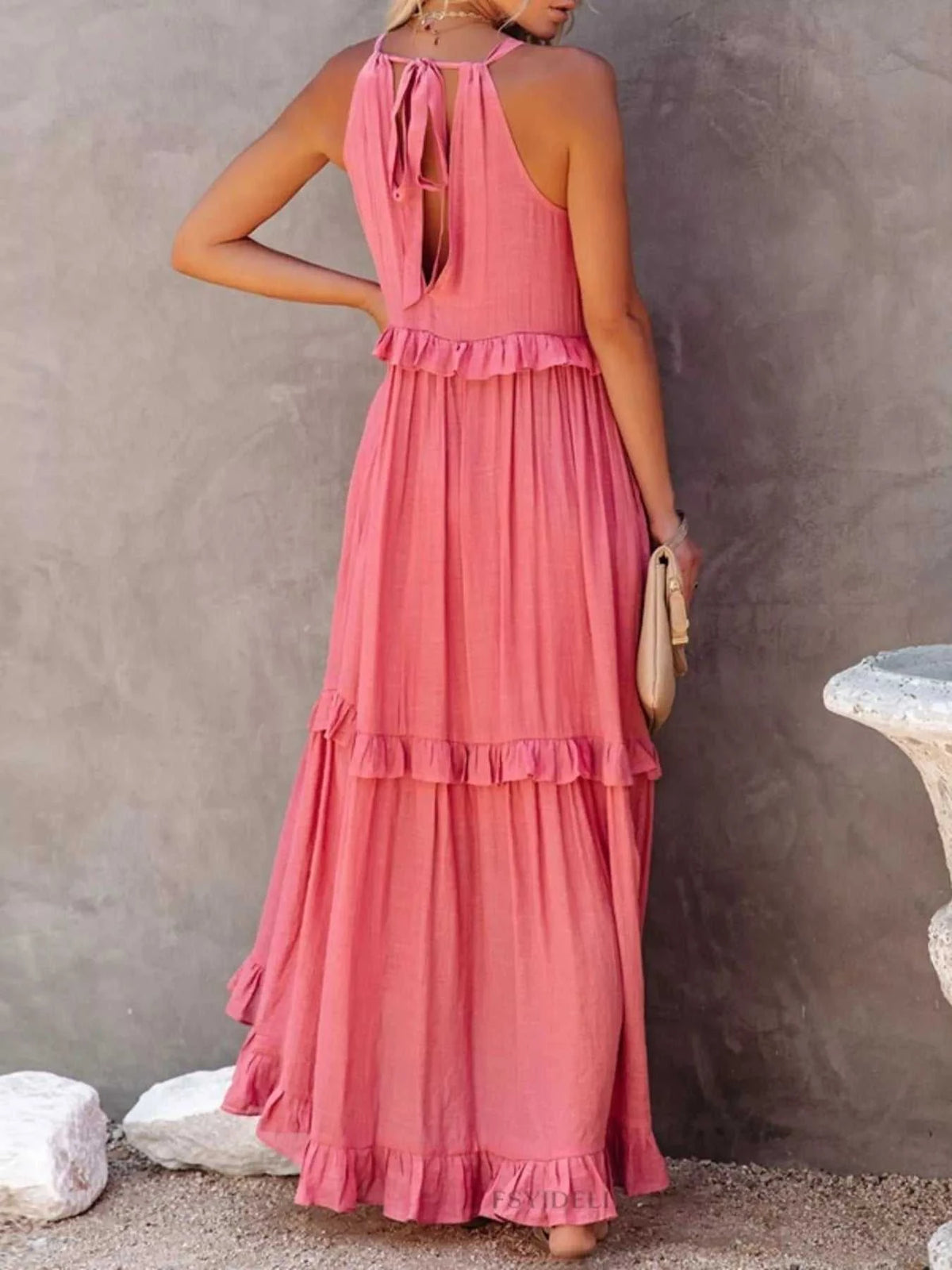 Ruffled Tiered Sleeveless Maxi Dress 100100900580027 49 Affordable Fashion Under $100 Jerry's Apparel 