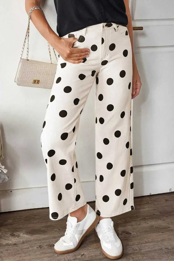 Polka Dot Loose Fit Jeans 100100260371343 62 Affordable Fashion Under $100 Jerry's Apparel 