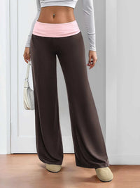 Contrast Waistband Wide Leg Pants 100100919641935 32 Affordable Fashion Under $100 Jerry's Apparel 