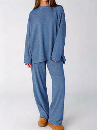 Striped Long Sleeve Top and Pants Set 101001715551827 81 Affordable Fashion Under $100 Jerry's Apparel 