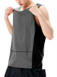 Men's Color Block Round Neck Tank 100400253160101 76 Affordable Fashion Under $100 Jerry's Apparel 