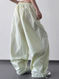 Oversized Wide Leg Drawstring Pants