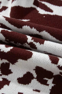 Western Print Cow Pattern Long Sleeve Round Neck Pullover Knitwear Sweater 101002873465913 49 Affordable Fashion Under $100 Jerry's Apparel 