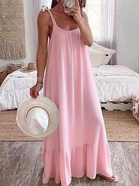 Sleeveless Tie Strap Flowy Maxi Dress 100100361101152 36 Affordable Fashion Under $100 Jerry's Apparel 