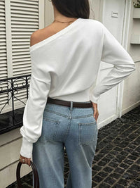 One Shoulder Cropped Knit Top 100100932793009 40 Affordable Fashion Under $100 Jerry's Apparel 