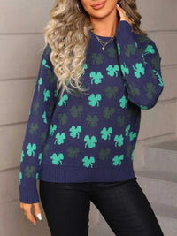 Lucky Clover Crew Neck Sweater 100100261234140 46 Affordable Fashion Under $100 Jerry's Apparel 