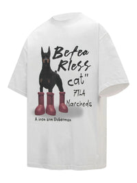 Men's Dog Short Sleeve Oversized T-Shirt