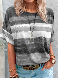 Contrast Round Neck Casual T-Shirt 100100706660927 23 Affordable Fashion Under $100 Jerry's Apparel 