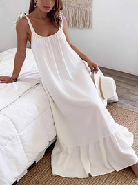 Sleeveless Tie Strap Flowy Maxi Dress 100100361101152 36 Affordable Fashion Under $100 Jerry's Apparel 