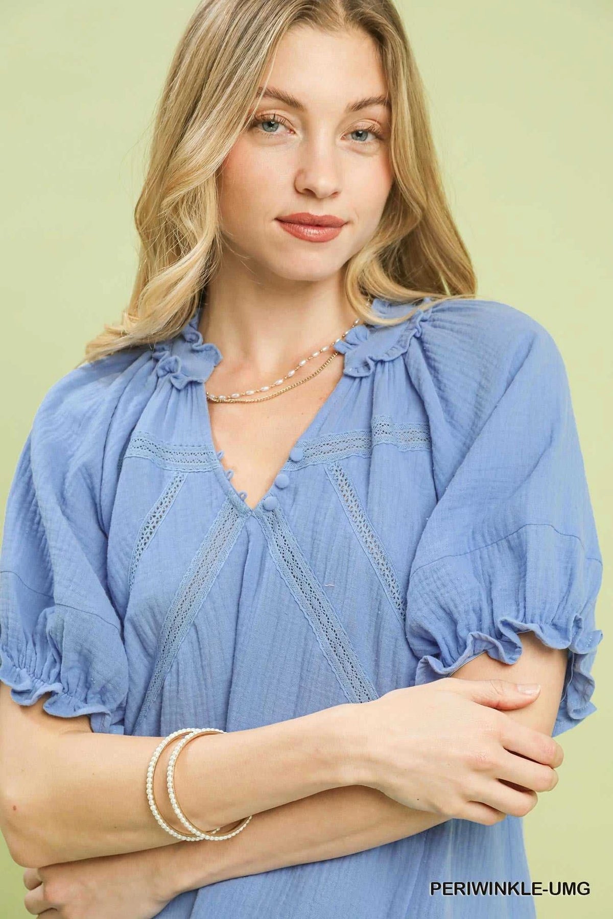 Umgee Cotton Gauze Ruffle Top 100100108951573 51 Affordable Fashion Under $100 Jerry's Apparel 