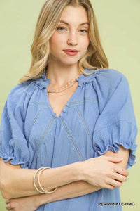 Umgee Cotton Gauze Ruffle Top 100100108951573 51 Affordable Fashion Under $100 Jerry's Apparel 