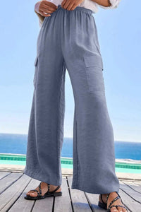 Drawstring Frilled Waist Wide Leg Utility Trousers 100100664290960 36 Affordable Fashion Under $100 Jerry's Apparel 