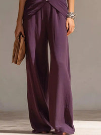 Full Size Zipper Front Tank and Wide-Leg Pants Set Plus Size 101001865169610 58 Women's Pants Set Gifts for Her Jerry's Apparel 