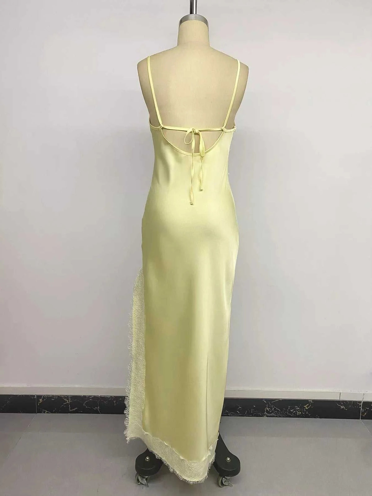 Lace Trimmed Slit Midi Dress 100100029324635 39 Affordable Fashion Under $100 Jerry's Apparel 
