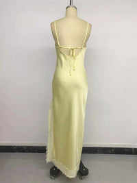 Lace Trimmed Slit Midi Dress 100100029324635 39 Affordable Fashion Under $100 Jerry's Apparel 