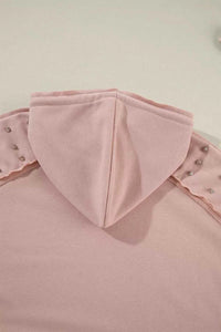 Drawstring Studded Shoulder Hoodie 100100808351688 57 Affordable Fashion Under $100 Jerry's Apparel 
