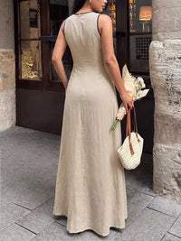 V-Neck Sleeveless Maxi Dress 100100002781325 45 Affordable Fashion Under $100 Jerry's Apparel 