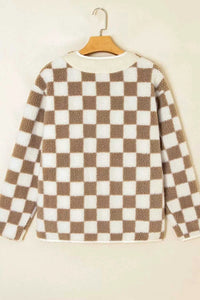 Checkered Sherpa Oversized Button Up Jacket 100100355171838 60 Affordable Fashion Under $100 Jerry's Apparel 