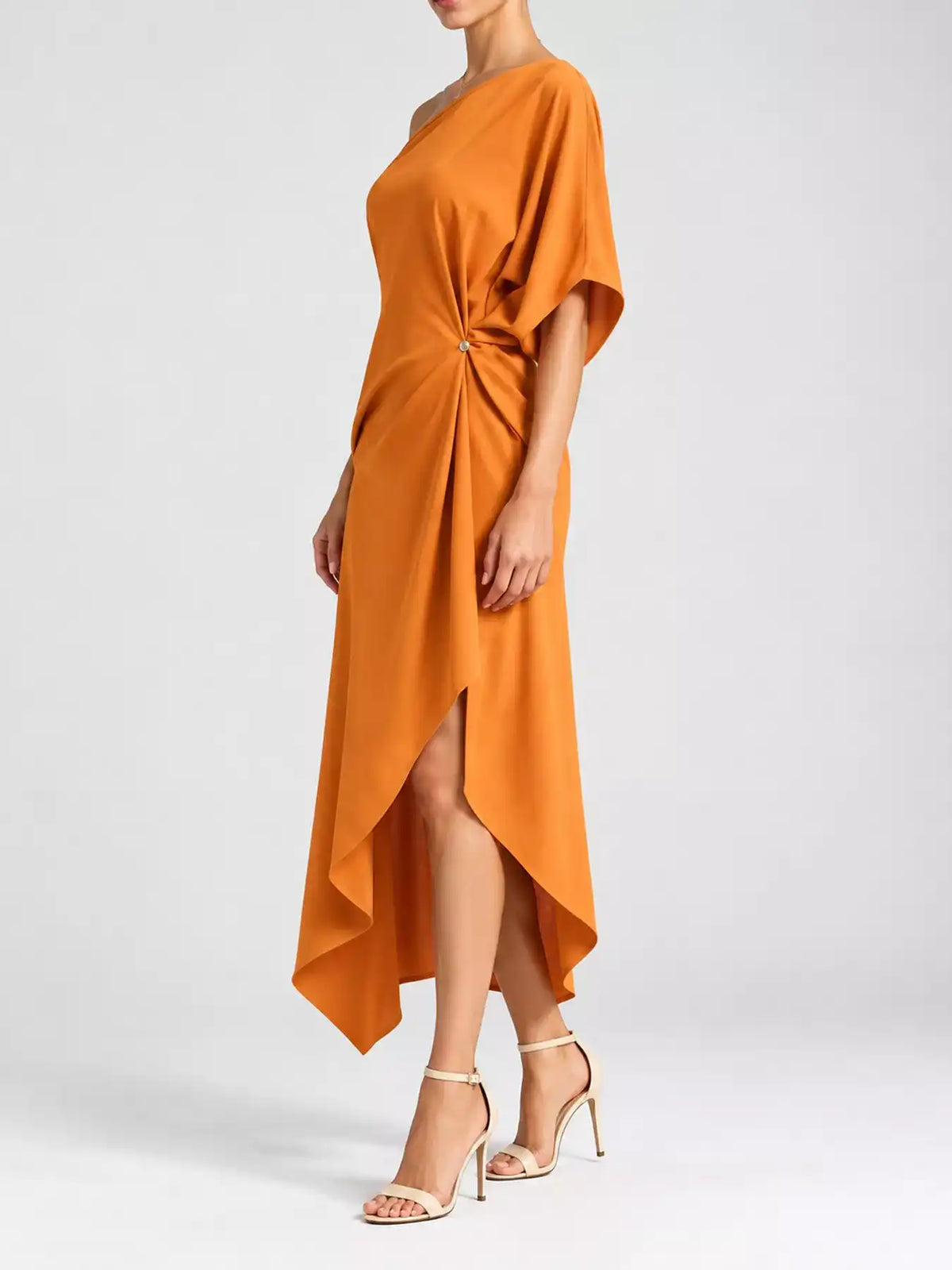 Full Size One-Shoulder Asymmetric Hem Midi Dress Plus Size 101001732260581 53 Gifts for Her Jerry's Apparel 