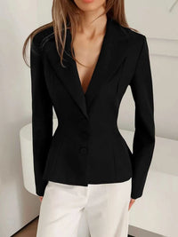 Lapel Collar Button Up Blazer 100100268888300 56 Affordable Fashion Under $100 Jerry's Apparel 