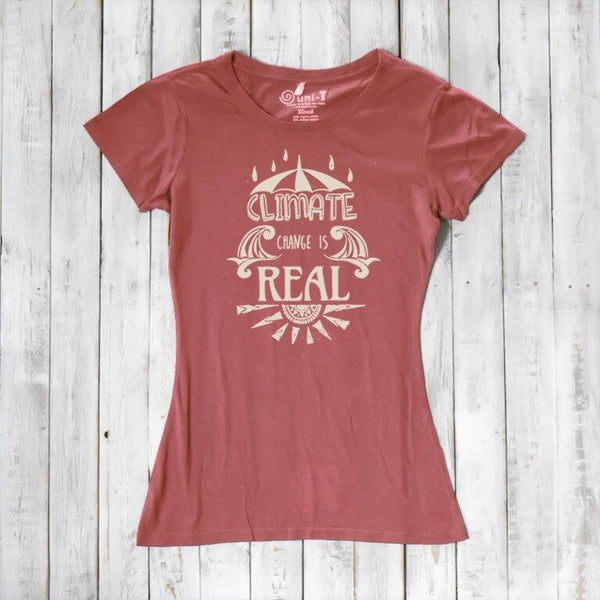 Women's Climate Change Awareness T-shirt - Environmental Statement