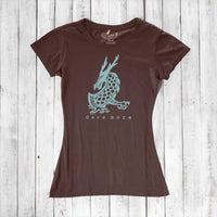 Uni-T Women's Bamboo Dragon T-Shirt – Dragon Graphic Tee "Dare More"