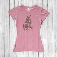 Uni-T Women's Bamboo Dragon T-Shirt – Dragon Graphic Tee "Dare More"
