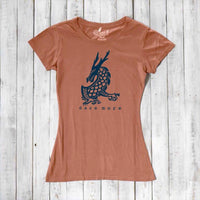 Uni-T Women's Bamboo Dragon T-Shirt – Dragon Graphic Tee "Dare More"