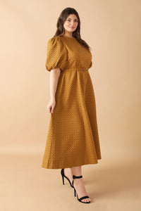 CAN'T STOP ME WOVEN MIDI DRESS