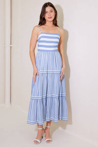 ANYTHING IS POSSIBLE WOVEN MIDI DRESS
