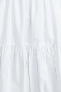 SWEETHEART TIERED ROMANCE WOVEN MIDI DRESS